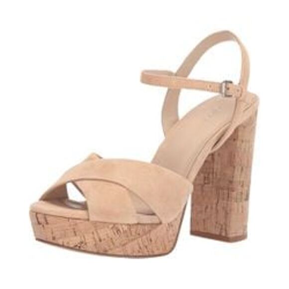 Botkier Plateau Nude Suede Platform Heels Sz 9 NWOT - Picture 9 of 9